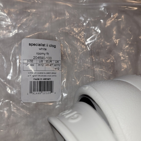 Crocs Specialist White Men's Slip-On Clogs Health Professional NEW - Picture 11 of 13